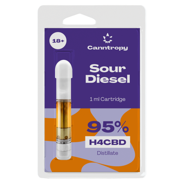Canntropy H4CBD Cartridge Sour Diesel, 95 % H4CBD, ( 1 ml )